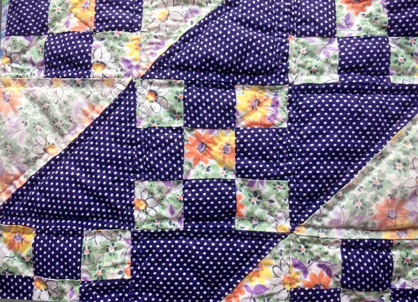 Closeup of a Patchwork Quilt