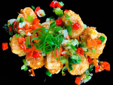 Çıtır Tuz ve Pepper Tofu.