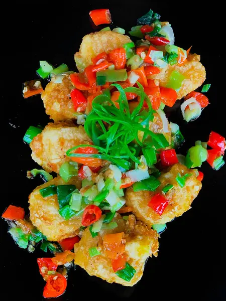 Çıtır Tuz ve Pepper Tofu.