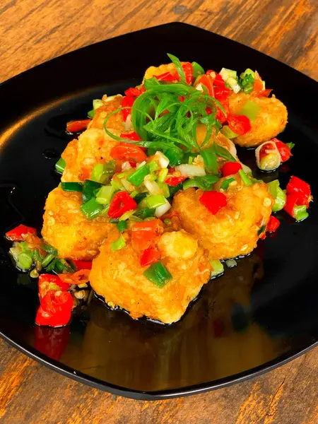 Çıtır Tuz ve Pepper Tofu.
