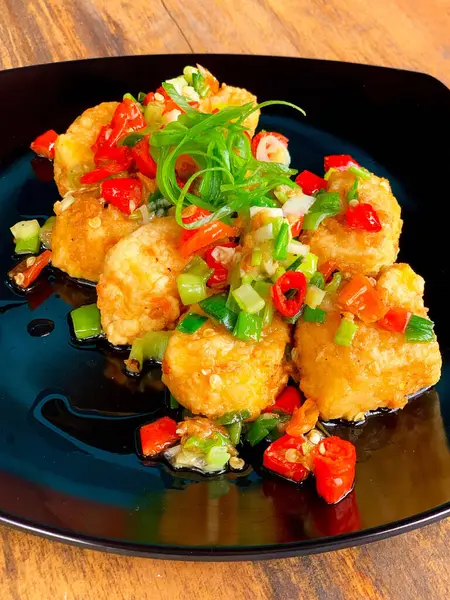 Çıtır Tuz ve Pepper Tofu.