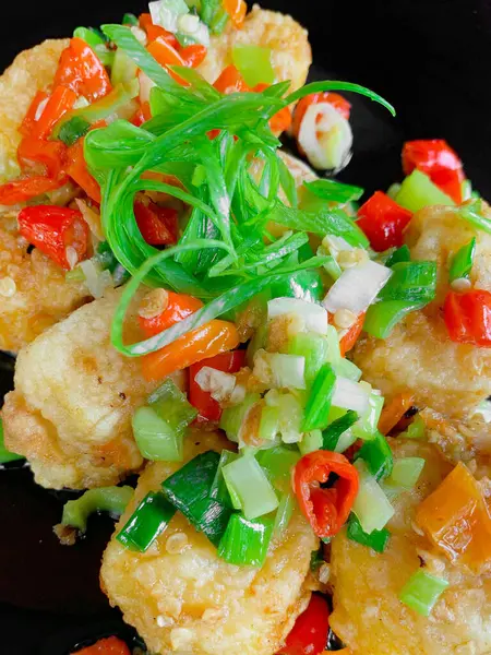 Çıtır Tuz ve Pepper Tofu.