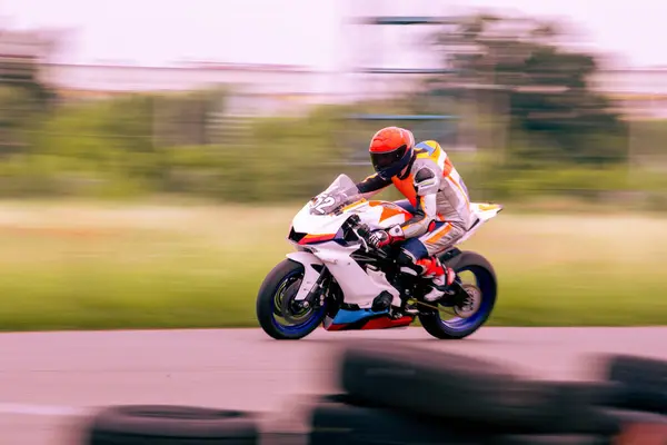 Motocross Masculin Jeune Motard Moto Sport Action — Photo