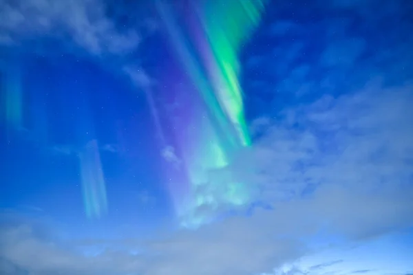 Fondo Cielo Con Luces Boreales Aurora Boreal Luces Boreales Como —  Fotos de Stock