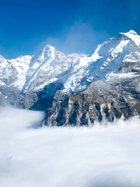 Sviçre Alpleri Ndeki Dağ Manzarası Dağlar Zirve Yapar Doğa Manzarası — Stok fotoğraf