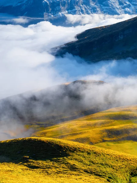 Górskie Krajobrazy Okresie Letnim Miejsce Uprawiania Turystyki Górskiej Pięknym Widokiem — Zdjęcie stockowe