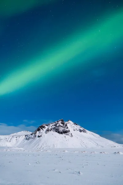 Ορόρα Μπορεάλις Βόρεια Φώτα Και Καθαρός Ουρανός Φύση Σκανδιναβικές Χώρες — Φωτογραφία Αρχείου