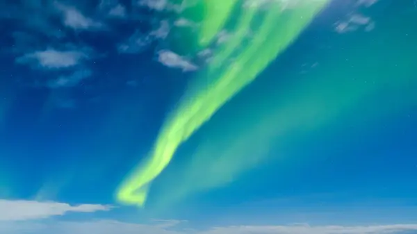 Sfondo Cielo Con Luci Del Nord Aurora Boreale Luci Del — Foto Stock