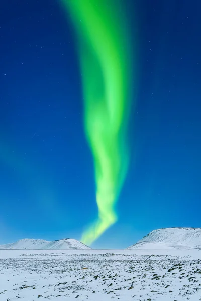 Island Polarlichter Nordlichter Und Himmel Mit Sternen Die Natur Skandinavische — Stockfoto