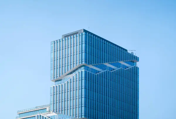 Real Estate Pusat Keuangan Bangunan Perkantoran Tinggi Pusat Bisnis Kota — Stok Foto