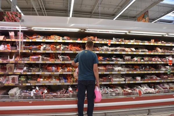 Alta Inflación Polonia Comestibles Cada Vez Más Caros Los Supermercados — Foto de Stock