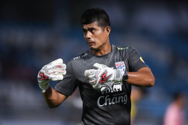 CHONBURI, THAILAND - 24 Mart 2022: Tayland ile Chonburi Stadyumu 'ndaki Nepal maçında Ummarin yaodum kaleci koçu