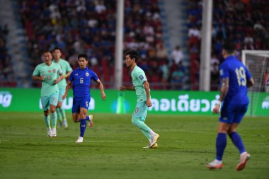 BANGKOK, THAILAND - 16th NOVEMBER, 2023: Wei Shihao # 20 Dünya Kupası sırasında Tayland ile Tayland arasında Tayland ile Tayland arasında Tayland Stadyumu, Tayland