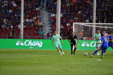 BANGKOK, THAILAND - 16th NOVEMBER, 2023: Liu Bin # 21 Çin Oyuncusu Dünya Kupası sırasında Tayland ile Tayland arasındaki rajamangkala Stadyumu, Tayland