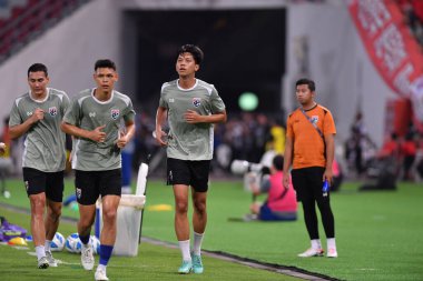 BANGKOK, THAILAND-26 MARCH, 2024: Pansa Hemviboon # 17 Tayland Dünya Kupası sırasında Tayland ile Tayland arasında Tayland rajamangkala Stadyumu, Tayland