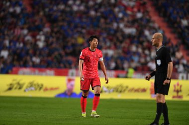 Bangkok-Tayland-26Mar24-Son Heung Min # 7 Güney Kore Kupası 'nda Tayland ile Güney Kore arasında oynanan Rajamangkala Stadyumu, Tayland