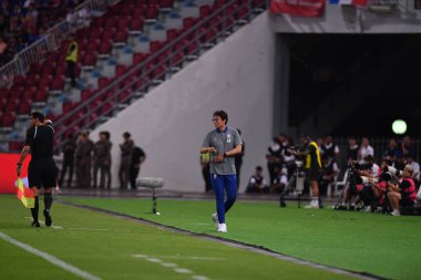 BANGKOK, THAILAND-26 MARCH, 2024: Dünya Kupası sırasında Güney Kore 'den Hwang Sun Hong rajamangkala Stadyumu, Tayland