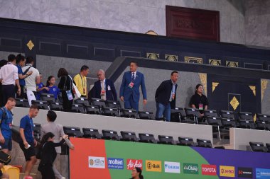 BANGKOK, THAILAND-26 MARCH, 2024: Settha Taweesin Tayland Dünya Kupası sırasında Tayland ile Güney Kore arasındaki rajamangkala Stadyumu, Tayland