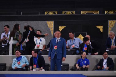 BANGKOK, THAILAND-26 MARCH, 2024: Settha Taweesin Tayland Dünya Kupası sırasında Tayland ile Güney Kore arasındaki rajamangkala Stadyumu, Tayland