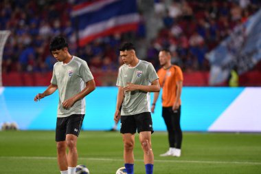 BANGKOK, THAILAND-26 MARCH, 2024: Suphachai Jaided Player of thailand Dünya Kupası sırasında Tayland ile Güney Kore arasında Rajamangkala Stadyumu, Tayland