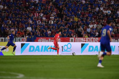 Bangkok-Tayland-26Mar24-Son Heung Min # 7 Güney Kore Kupası 'nda Tayland ile Güney Kore arasında oynanan Rajamangkala Stadyumu, Tayland