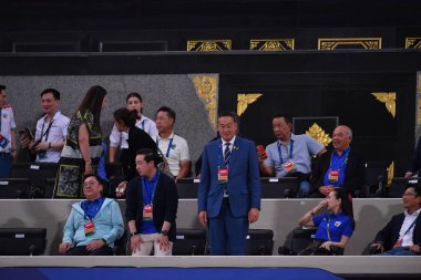 BANGKOK, THAILAND-26 MARCH, 2024: Settha Taweesin Tayland Dünya Kupası sırasında Tayland ile Güney Kore arasındaki rajamangkala Stadyumu, Tayland