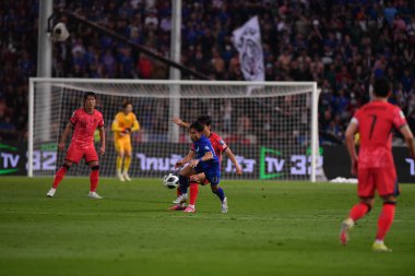 CJaroensak Wonggorn # 13 Tayland Dünya Kupası 'nda Tayland ile Güney Kore arasındaki Rajamangkala Stadyumu maçına çıktı.