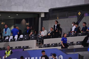 BANGKOK, THAILAND-26 MARCH, 2024: Dünya Kupası sırasında Vorrawee makudi Tayland ile Güney Kore arasında Rajamangkala Stadyumu, Tayland
