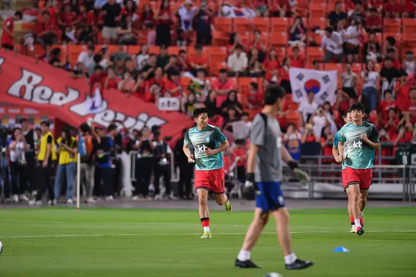 stock image Bangkok, Thailand - March 26, 2024 -Son Heung Min #7 Player of South Korea during World Cup qualified between Thailand against South Korea at Rajamangkala stadium, Thailand.