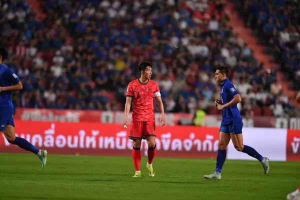 stock image Bangkok, Thailand - March 26, 2024 -Son Heung Min #7 Player of South Korea during World Cup qualified between Thailand against South Korea at Rajamangkala stadium, Thailand.