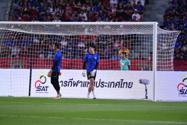 BANGKOK, THAILAND-26 MARCH, 2024: Boonyakait Wongsajaem # 23 Tayland Dünya Kupası sırasında Tayland ile Güney Kore arasındaki rajamangkala Stadyumu, Tayland