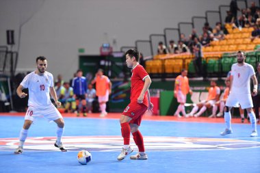 Bangkok, Tayland - 28 Nisan 2024: Tayland 'da Tayland' ın Bangkok Arena kentinde İran ile 2024 Asya Kupası 'nda Tayland' ın 3.