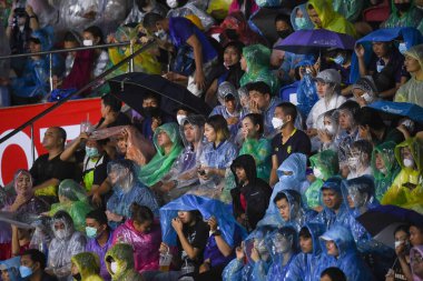 Chiangmai - Tayland, 25 Eylül 2022: Tayland Krallar Kupası sırasında Tayland 'da 700 yıllık stadyum, Tayland