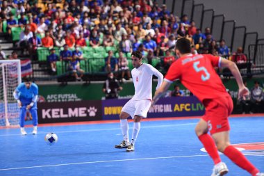 Bangkok, Tayland - 28 Nisan 2024: Alireza Rafael Pour # 4 İran Kupası 2024 'te Tayland' ın Bangkok Arena kentinde oynanan maçta