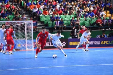 Bangkok, Tayland - 28 Nisan 2024: Behrooz Azimihematabadi # 14 İran Oyuncusu 2024 Asya Kupası sırasında Tayland 'ın Bangkok Arena kentinde