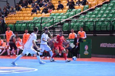 Bangkok, Tayland - 28 Nisan 2024: Muhammed Osamanmusa # 11 Tayland Oyuncusu 2024 'te Tayland' ın Bangkok Arena kentinde İran ile karşı karşıya geldi.