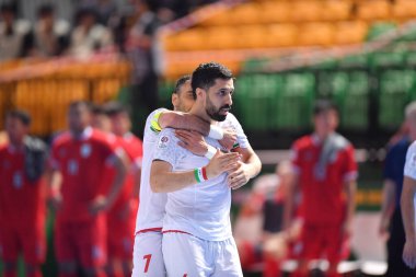 Bangkok, Tayland - 28 Nisan 2024: Mohammadreza Sangdefidi # 6 İran Kupası 2024 'te Tayland' ın Bangkok Arena kentinde oynanan Asya Kupası sırasında