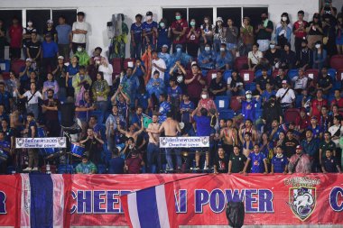 Chiangmai - Tayland, 25 Eylül 2022: Tayland Krallar Kupası sırasında Tayland 'da 700 yıllık stadyum, Tayland