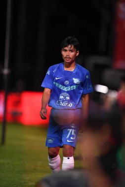 thaburi-thailand-12SEP2021-SAMPAN # 75 KESI 2021 yılındaki muangthong maçında Thunderdome Stadyumu, Tayland 'daki Chonburi Fc' e karşı savaşıyor.