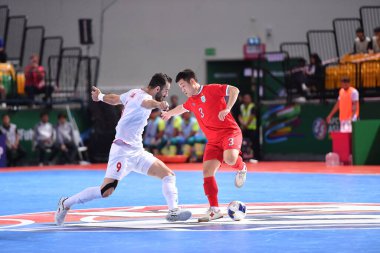 Bangkok, Tayland - 28 Nisan 2024: Tayland 'da Tayland' ın Bangkok Arena kentinde İran ile 2024 Asya Kupası 'nda Tayland' ın 3.