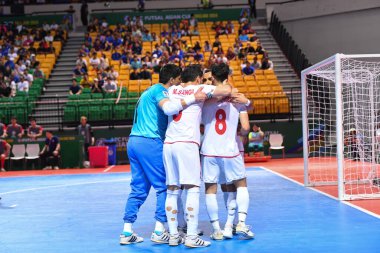 Bangkok-Tayland: 28 APR 24 - İran ile Tayland 'ın Bangkok Arena kentinde oynanan 2024 Asya Kupası sırasında İran oyuncusu