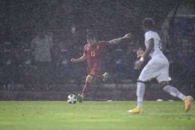 Chiangmai - Tayland, 25 Eylül 2022: Tayland 'da Tayland ile Tayland arasında oynanan 700 yıllık stadyum, Tayland Stadyumu, Tayland