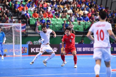 Bangkok, Tayland - 28 Nisan 2024: Mohammadreza Sangdefidi # 6 İran Kupası 2024 'te Tayland' ın Bangkok Arena kentinde oynanan Asya Kupası sırasında