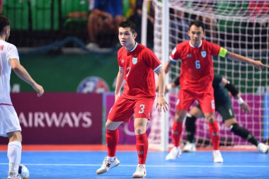 Bangkok, Tayland - 28 Nisan 2024: Tayland 'da Tayland' ın Bangkok Arena kentinde İran ile 2024 Asya Kupası 'nda Tayland' ın 3.