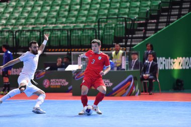 Bangkok, Tayland - 28 Nisan 2024: Tayland 'da Tayland' ın Bangkok Arena kentinde İran ile 2024 Asya Kupası 'nda Tayland' ın 3.