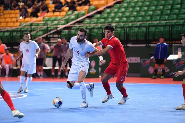 stock image Bangkok, Thailand - 28 APRIL, 2024: Saeid Ahmad Abbasi #9 Player of Iran in action during asian cup 2024 between Iran against Thailand at Bangkok arena