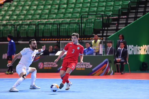 Bangkok, Tayland - 28 Nisan 2024: Tayland 'da Tayland' ın Bangkok Arena kentinde İran ile 2024 Asya Kupası 'nda Tayland' ın 3.