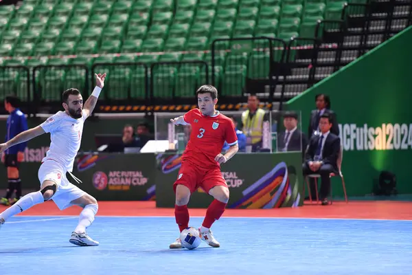 Bangkok, Tayland - 28 Nisan 2024: Tayland 'da Tayland' ın Bangkok Arena kentinde İran ile 2024 Asya Kupası 'nda Tayland' ın 3.