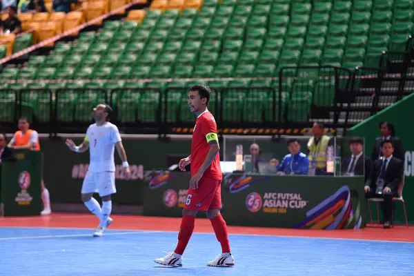 Bangkok, Tayland - 28 Nisan 2024: Jirawat Sornwichian # 6 Tayland Oyuncusu 2024 Asya Kupası sırasında Bangkok Arena 'da İran' a karşı 