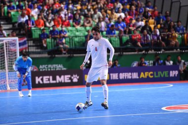 Bangkok, Tayland - 28 Nisan 2024: Alireza Rafael Pour # 4 İran Kupası 2024 'te Tayland' ın Bangkok Arena kentinde oynanan maçta